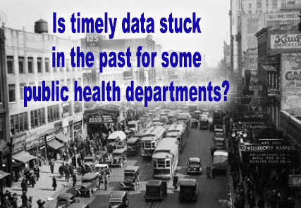Timely data is difficult to obtain for urban (and rural) public health departments